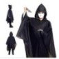 Disdfraz chubasquero negro con capucha scream infantil