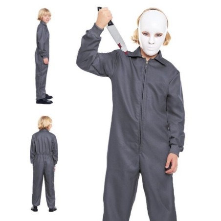 Mono gris trabajador asesino halloween tallas infantil 8433584232369 23236