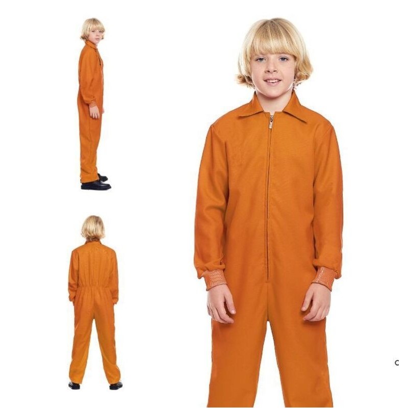 Mono naranja trabajador asesino halloween tallas infantil