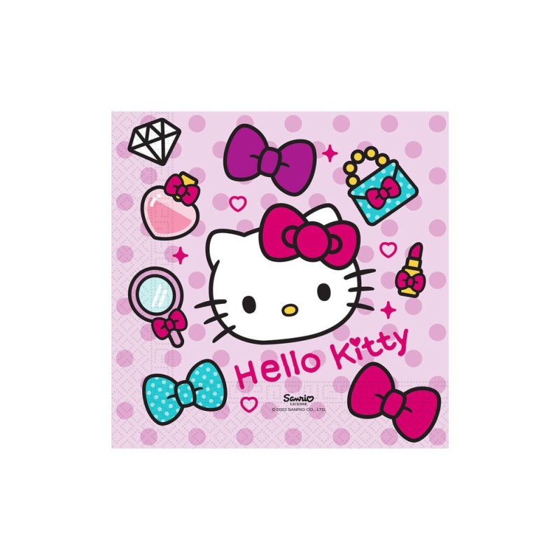 Servilletas Hello Kitty fashion 20 uds de 33 cm