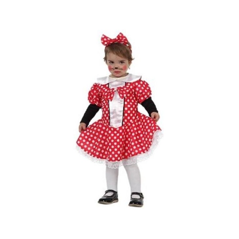 Disfraz ratita bebe niña minnie mouse 6-12 meses