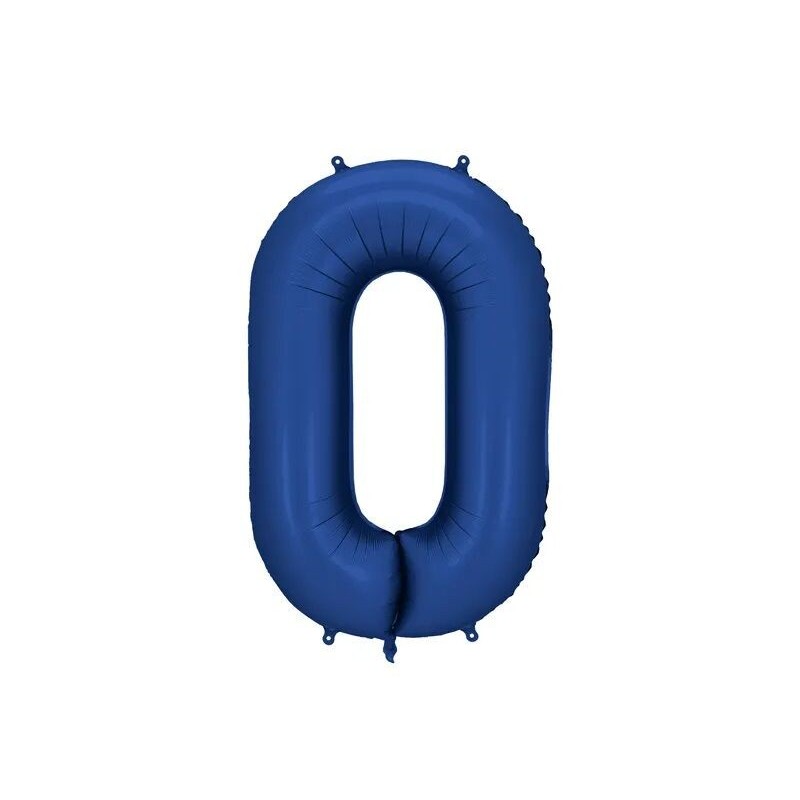 Globo Numero Azul marino foil 86 cm para helio o aire