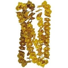 Collar flores dorado fiesta oro cotillon unidad 8422935530063 62026IN