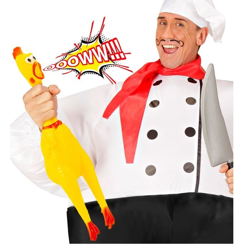 Pollo broma con sonido 38 cm