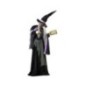 Figura Bruja con pie 183 cm con luz sonido y movimiento