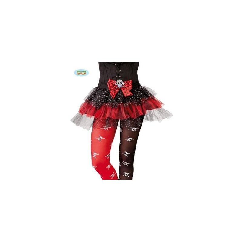 Tutu rojo adulto monster con calavera topos
