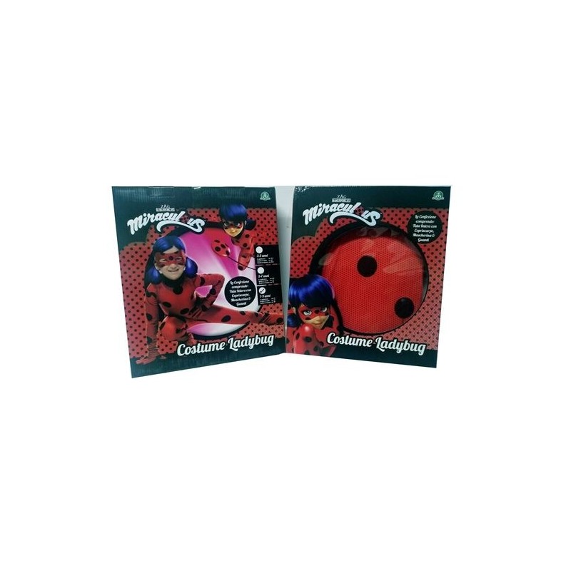 Disfraz Ladybug talla 3-5 años en caja