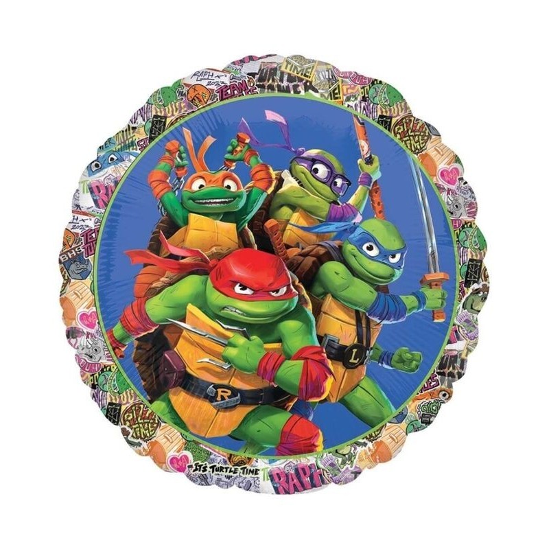 Globo Tortugas Ninja 45 cm helio o aire