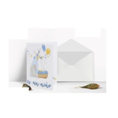 Tarjeta felicitacion Es una niño 8445256451206 945120