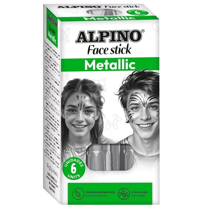 Barra de maquillaje plata metalico Stick Alpino para piel 1 ud