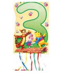 Piñata Winnie The Pooh numeros 33x46 cm -El Informal