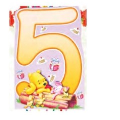 Piñata Winnie The Pooh numeros 33x46 cm -El Informal