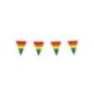 Banderin triangular arcoiris 10 mt orgullo