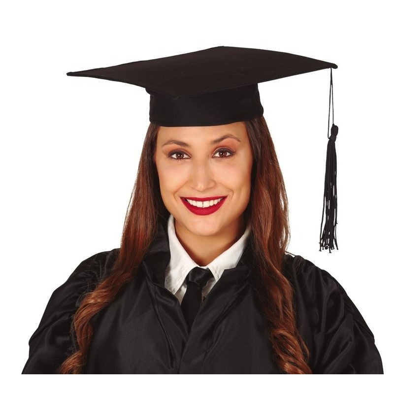 Birrete gorro graduacion 30x30 cm