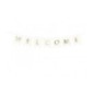 Letrero Welcome blanco 15x95 cm