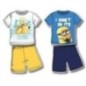 Pijama minions varias talla 4 años azul