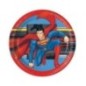 Platos Superman para cumpleaños 8 ud 23 cm