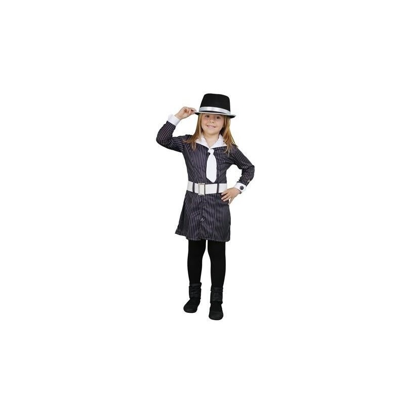 Disfraz gangster niña 7-9 años