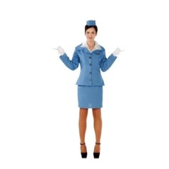 Disfraz azafata azul chica talla ML mujer 8423667098982 706246 T04