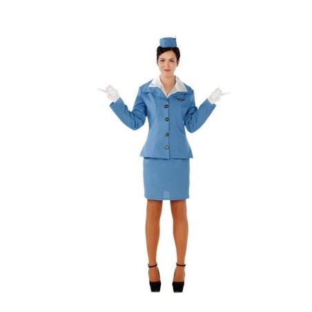 Disfraz azafata azul chica talla ML mujer 8423667098982 706246 T04