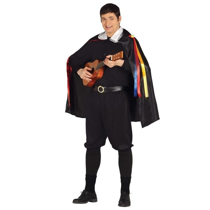 Disfraz tuno de salamanca negro adulto talla L 52-54