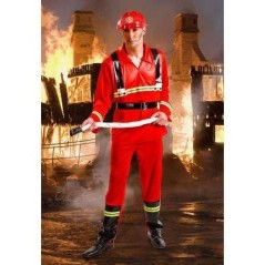Disfraz bombero rojo apagafuegos 112 adulto 8426215914710 9147100
