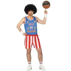 Disfraz jugador baloncesto USA Harlem Glober Trotter 8434077808115 80811