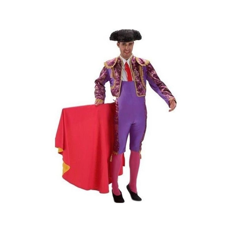 Disfraz torero morado adutlo matador lujo