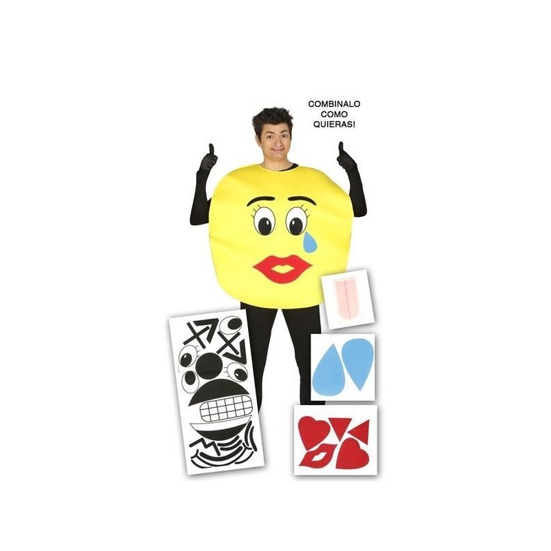 Disfraz emoticono caras personalibles barato L adulto