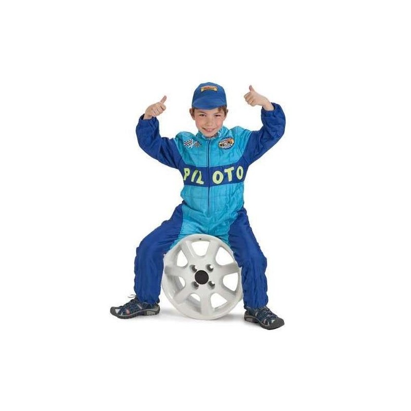 Disfraz piloto de carreras de coches talla 8-10