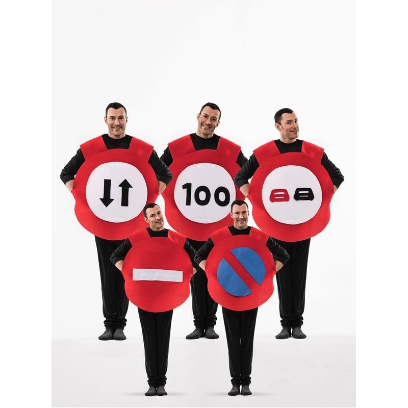 Disfraz señal de trafico t. 52 hombre varias señal