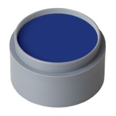 Maquillaje azul al agua grimas 2