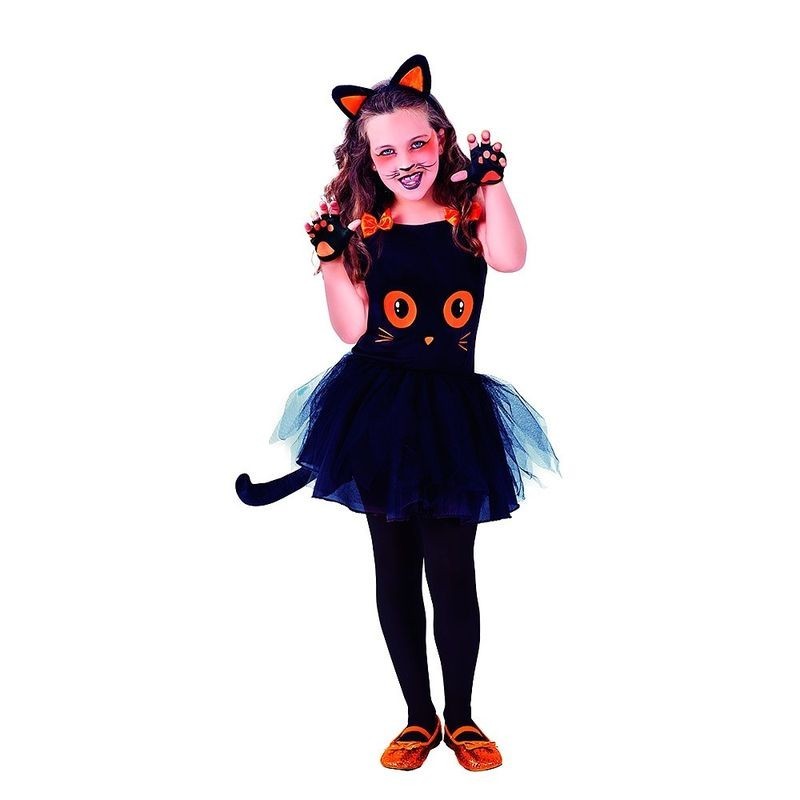 Disfraz gatita negra con tutu para niña