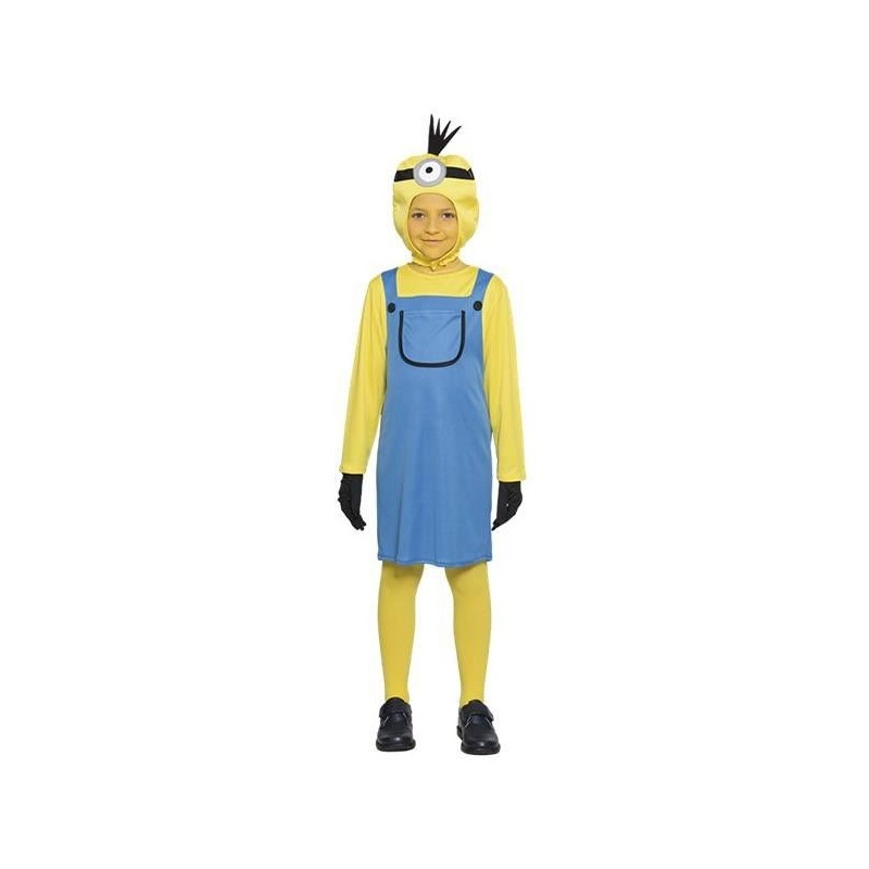 Disfraz minero para niña minion