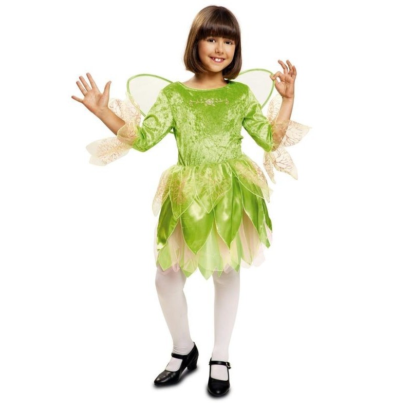 Disfraz hada verde campanilla niña talla 3-4 años
