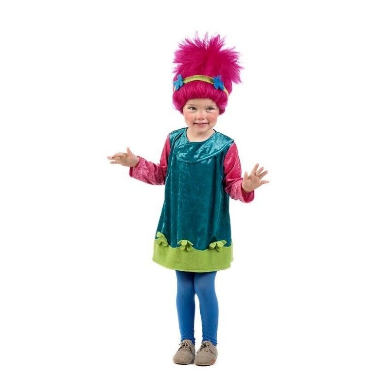 Disfraz Troll para niña infantil Poppy