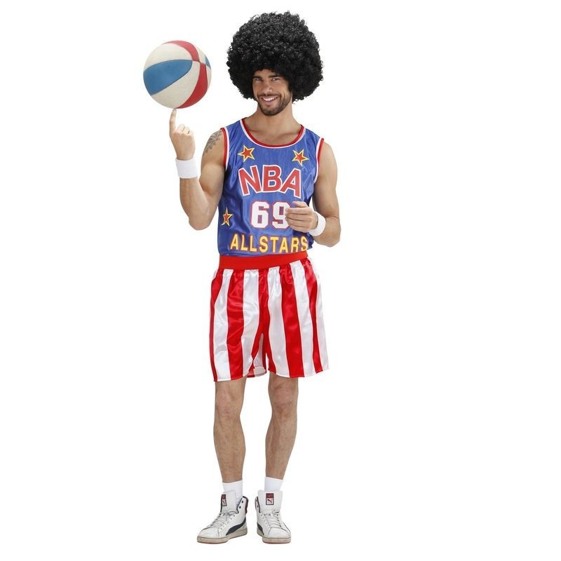 Disfraz Harlem Globetrotters jugador baloncesto USA hombre