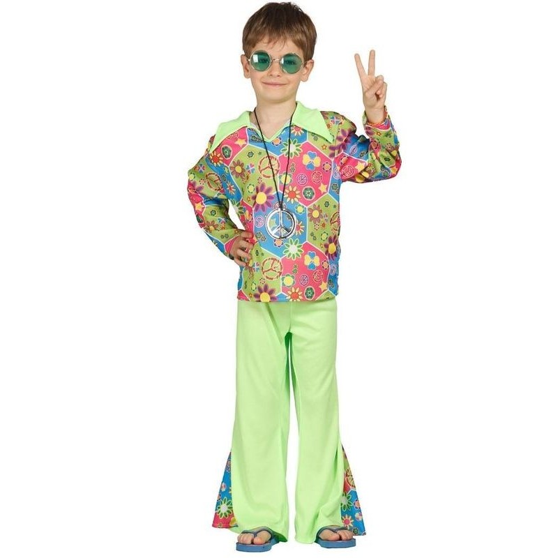 Disfraz Hippie niño flower infantil