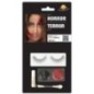 Kit maquillaje terror con pestañas para halloween