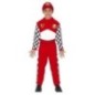 Disfraz piloto formula 1 rojo infantil