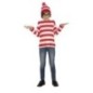 Camisa y gorro rayas blancas y rojas wally tallas infantil