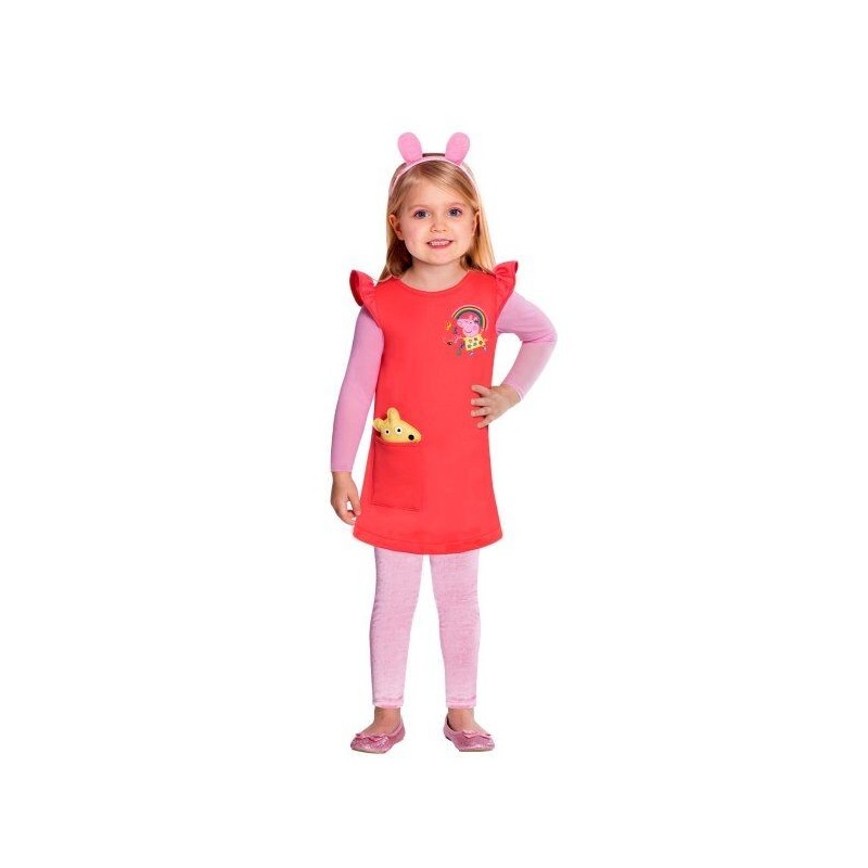 Disfraz Peppa Pig original para niña tallas