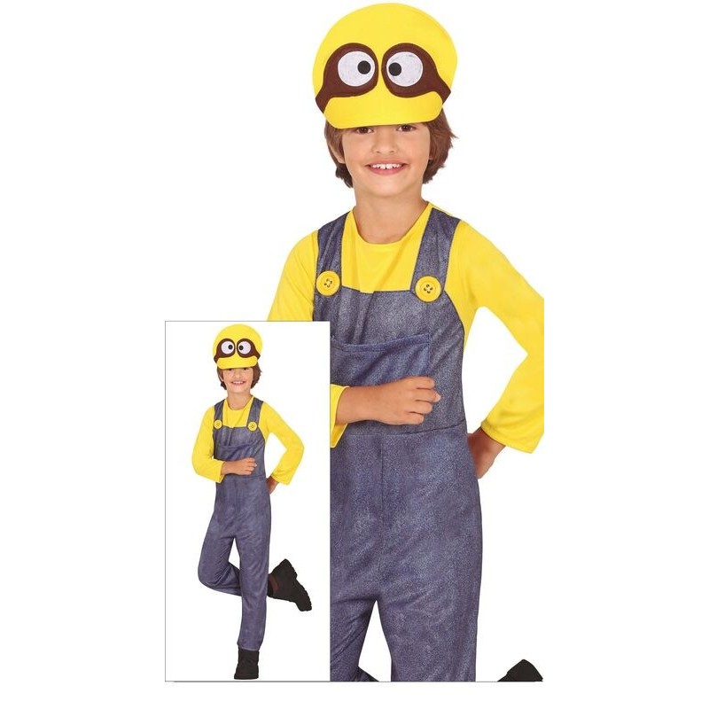 Disfraz minero minion para niño tallas