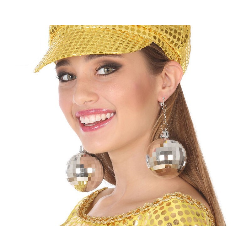 Pendientes bola disco