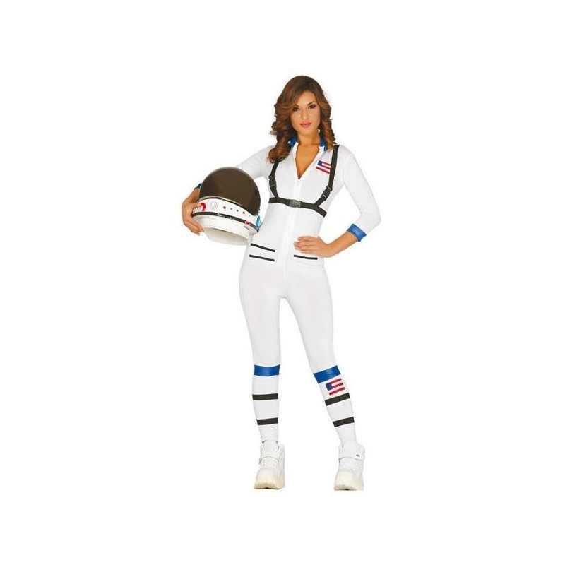 Disfraz astronauta blanco para mujer
