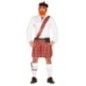 Disfraz escoces talla L 52-4 adulto traje escocia