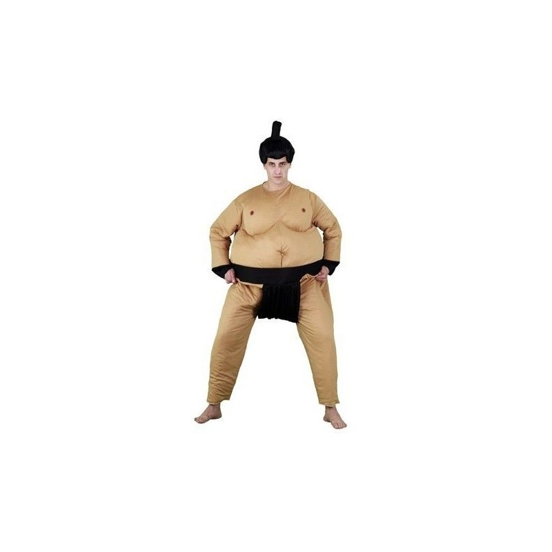 Disfraz luchador de sumo gordo hombre
