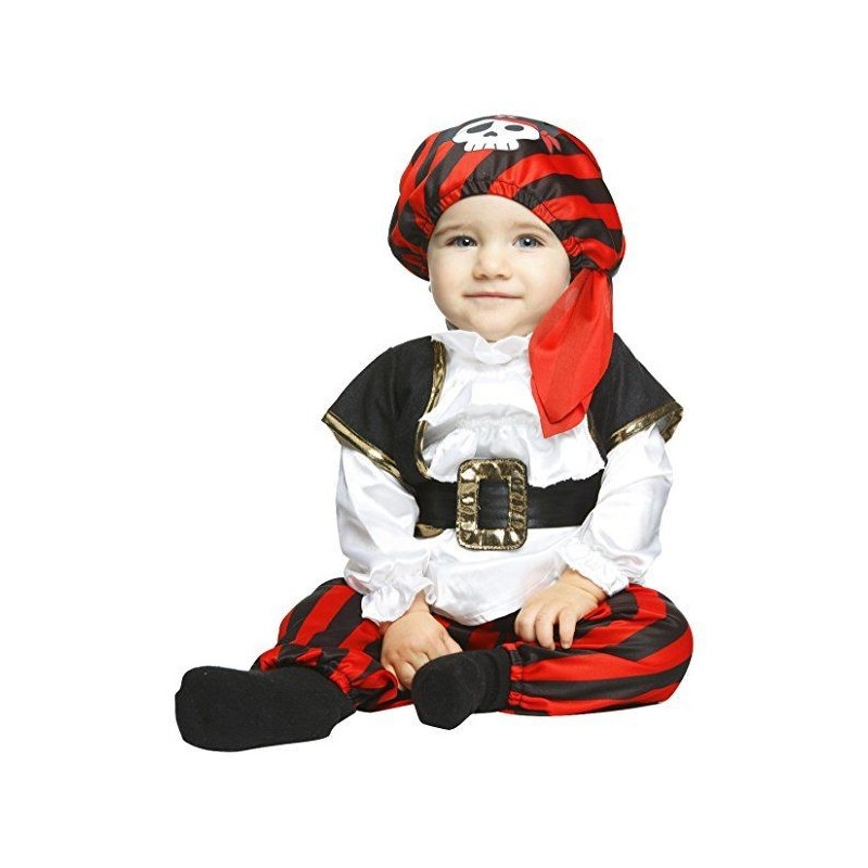 Disfraz pirata rayas para bebe infantil