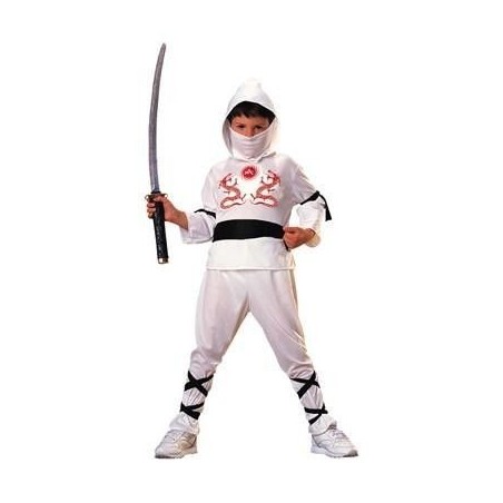 DISFRAZ NINJA BLANCO INFANTIL TALLAS 8422971211155 12111 S