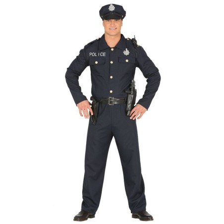 DISFRAZ POLICIA NACIONAL LARGO PARA HOMBRE 8434077881712 88171